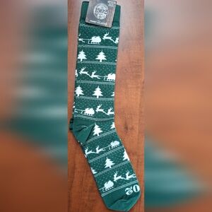 Worlds Softest Socks 1902 Transit Collection Sleigh Grn & Sleigh Red Available